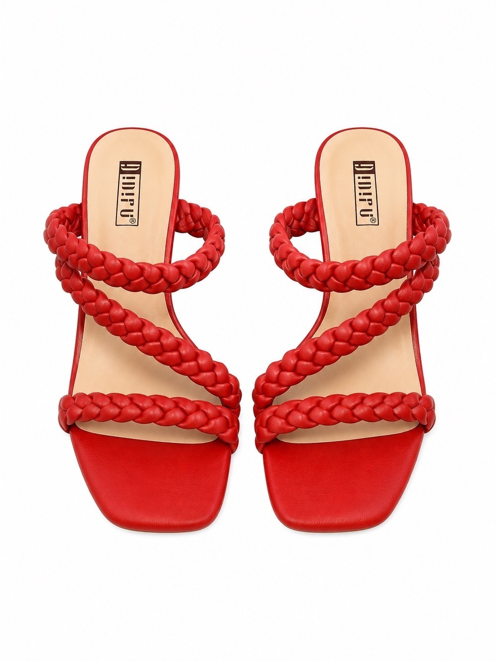 IDIFU Lecia Braided Chunky Heel Sandals Women’s 6.5M